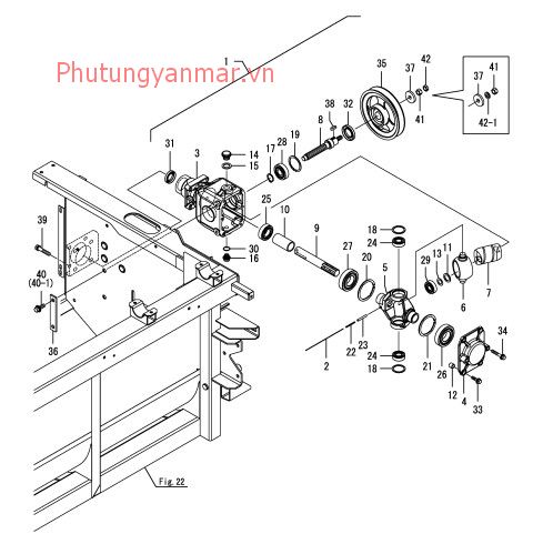 Vỏ truyền động lưỡi gặt